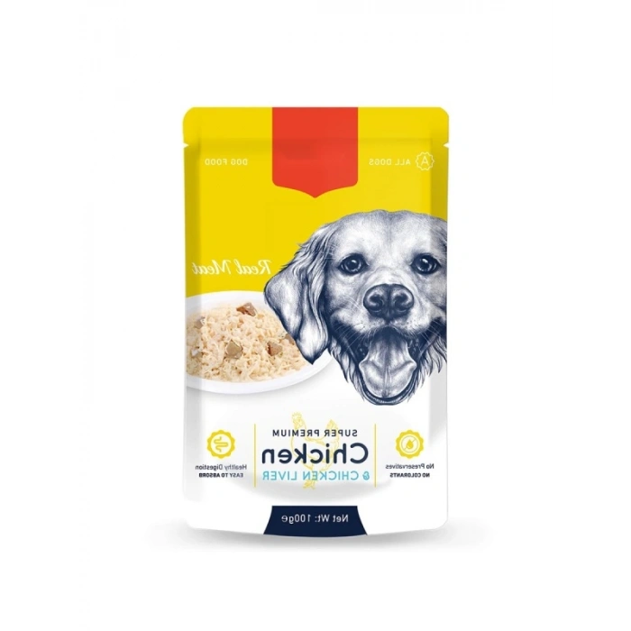 Tavuk ve Ciğerli Yaş Köpek Maması 100 g