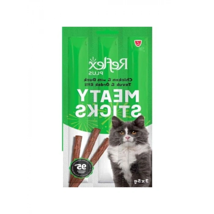 Tavuk ve Ördek Aromalı Kedi Ödül Çubuğu, 5 gr (3 Adet)