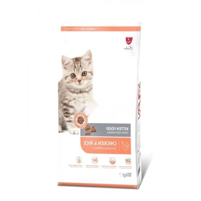 Tavuk ve Pirinç İçerikli Kedi Maması 10 Kg