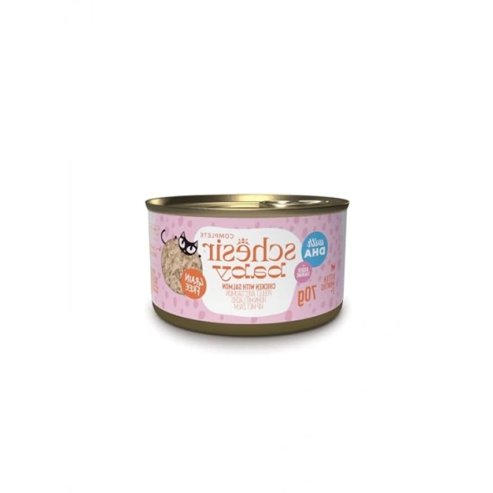 Tavuk ve Somon Mus Konserve - Yavru Kediler İçin 70g