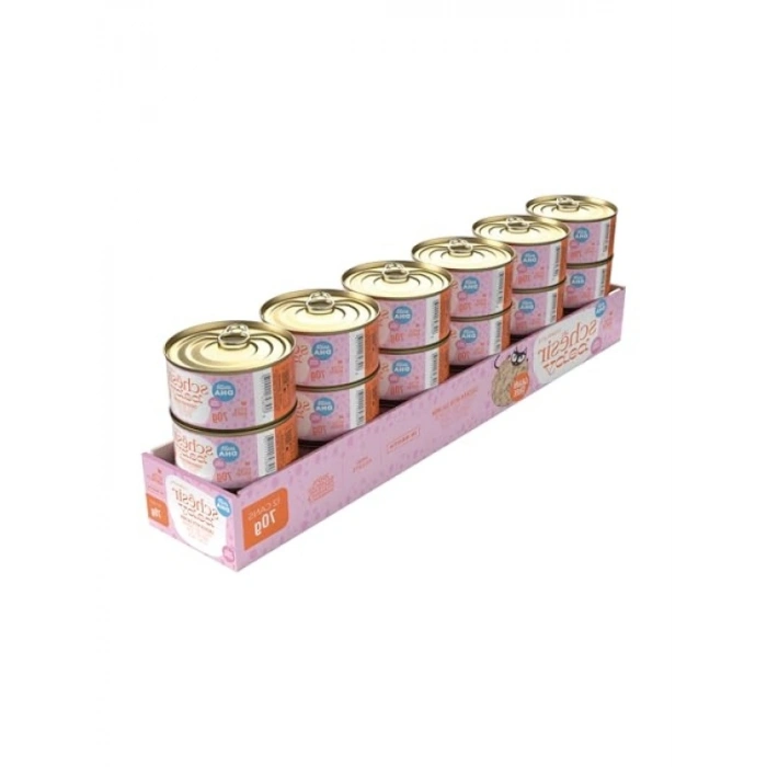 Tavuk ve Somon Mus Konserve - Yavru Kediler İçin 70g