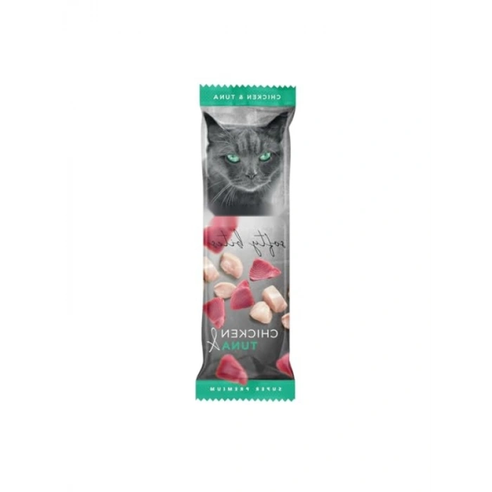 Tavuk ve Ton Balıklı Yumuşak Atıştırmalık, 10 gr x 24 Adet