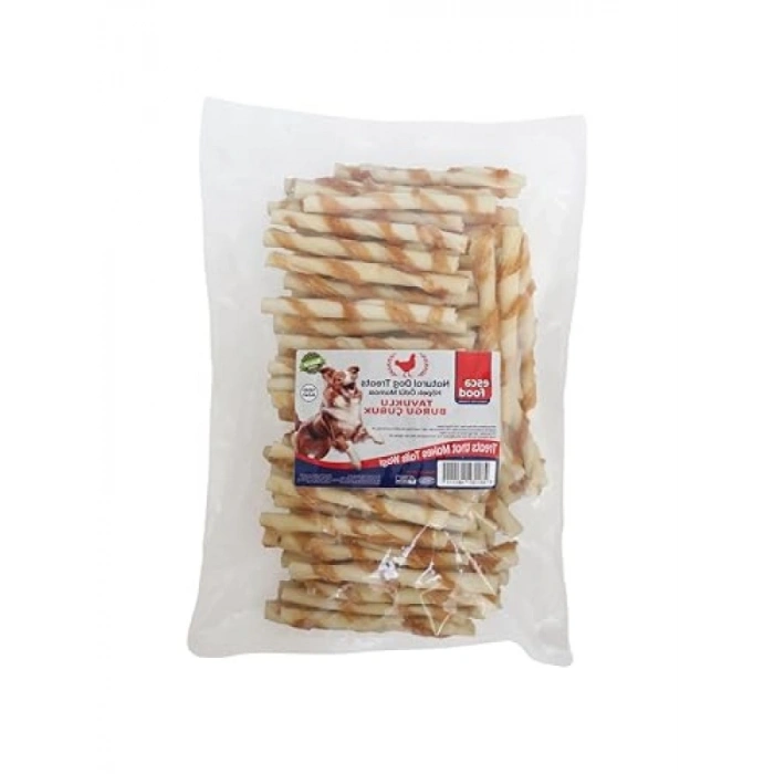 Tavuklu Burgu Kemik, 12 cm, 700g Paket