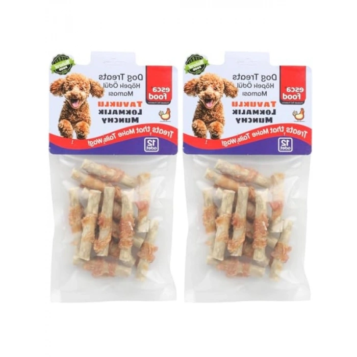 Tavuklu Lokmalık Munchy, 6 cm 12li Köpek Ödül Maması