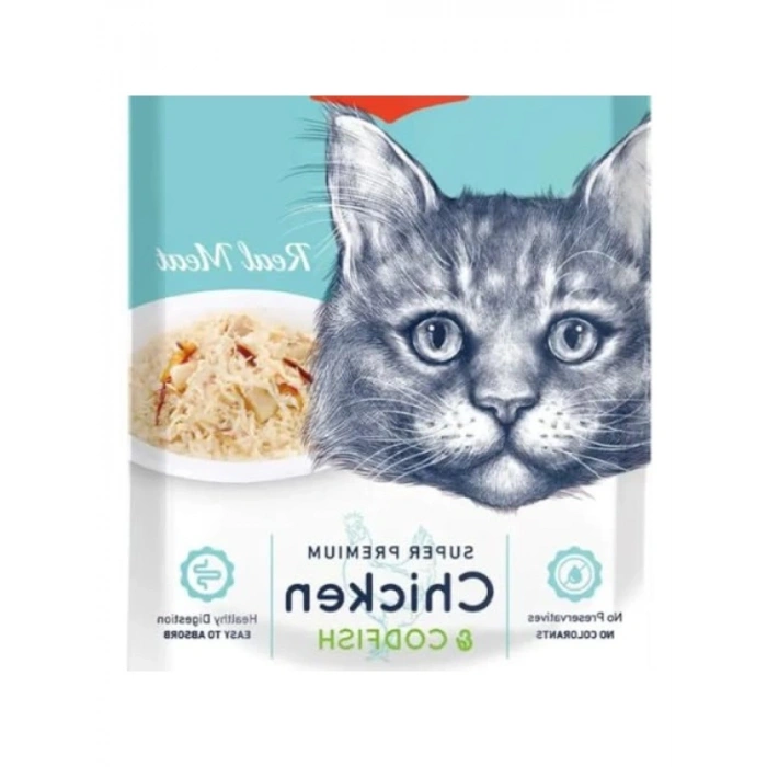 Tavuklu & Morina Balıklı Yaş Kedi Maması | 12 Adet x 85 G