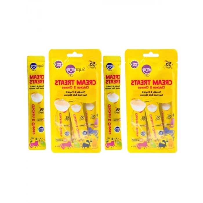 Tavuklu & Peynirli Sıvı Kedi Ödül Maması, 2 Paket