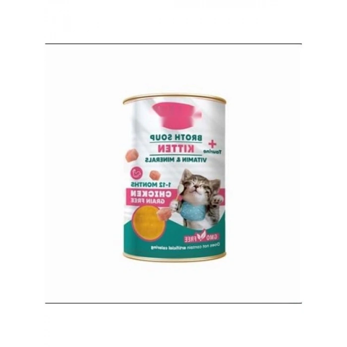 Tavuklu Yavru Kedi için Et Suyu Çorbası - 135 ml