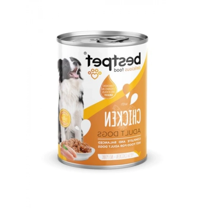 Taze Tavuk Parça Etli ve Soslu Yaş Mama, 400 g x 12 Adet