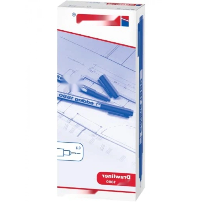 Teknik Çizim Kalemi Seti | 0,3 mm Çizgi Genişliği | 10lu Siyah Kalem