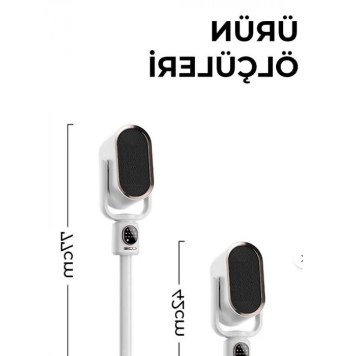 Teleskopik Ayaklı Elektrikli Isıtıcı - 2251-2500W, Gri