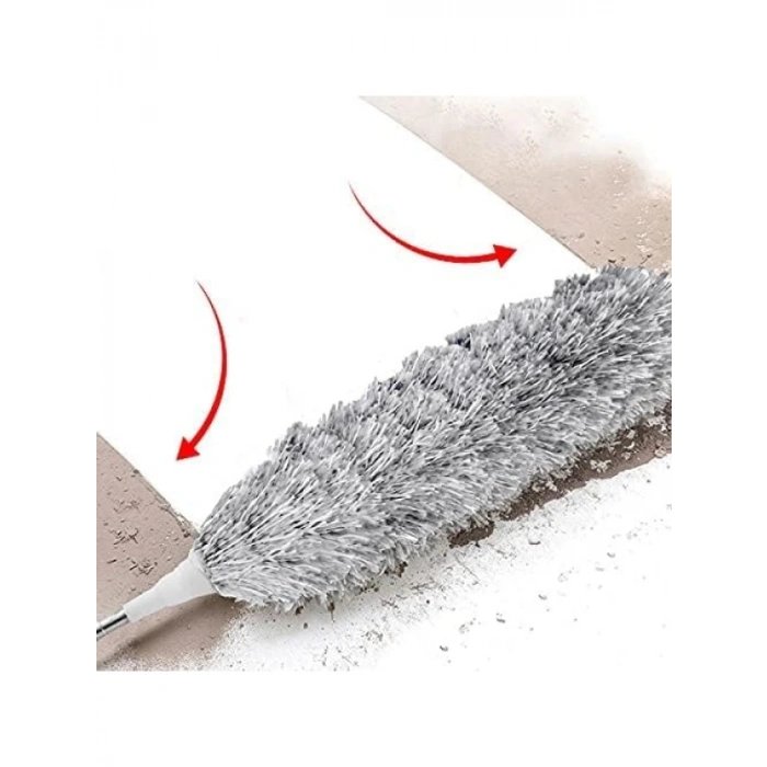 Teleskopik Uzatılabilir Mikrofiber Toz Alma Fırçası - 240 cm