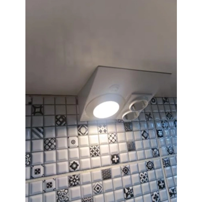 Tezgah Altı Çiftli Panel Spot Lamba, Beyaz Kasa