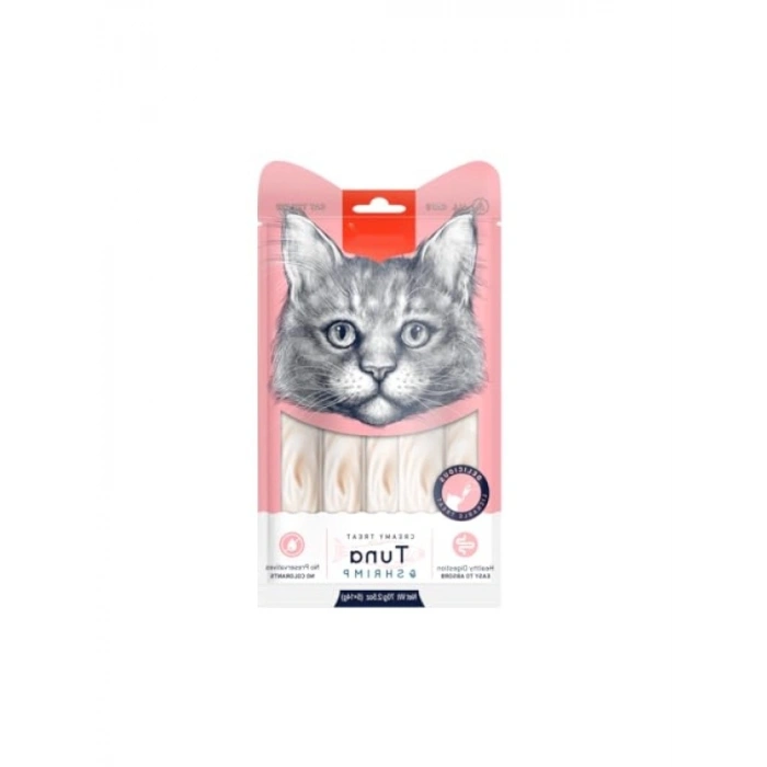 Ton Balığı ve Karidesli Sıvı Kedi Ödülü 5li Paket 14 Gr