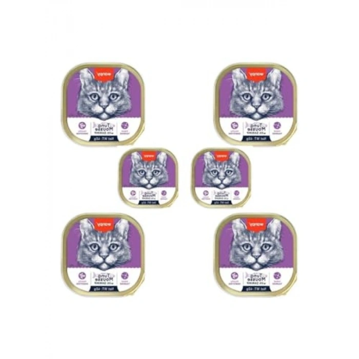 Ton Balıklı ve Karidesli Kedi Yaş Mama - 40 Gr X 6 Adet
