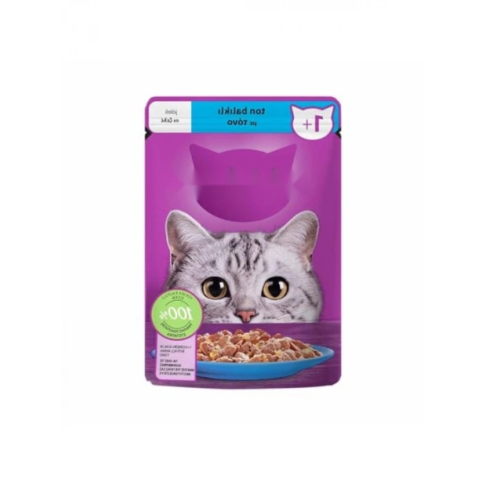 Ton Balıklı Yaş Kedi Maması, 85 G Tekli Paket