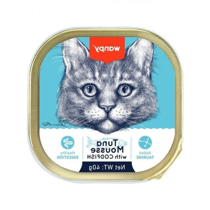 Ton ve Morina Balıklı 40 Gr Yaş Kedi Pate Maması