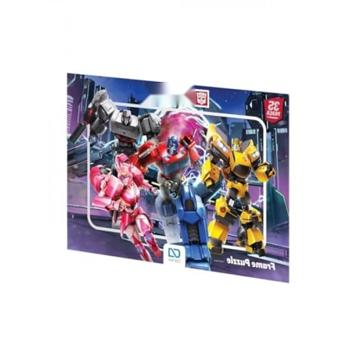 Transformers Temalı 35 Parça Çocuk Puzzle - 34x24 cm