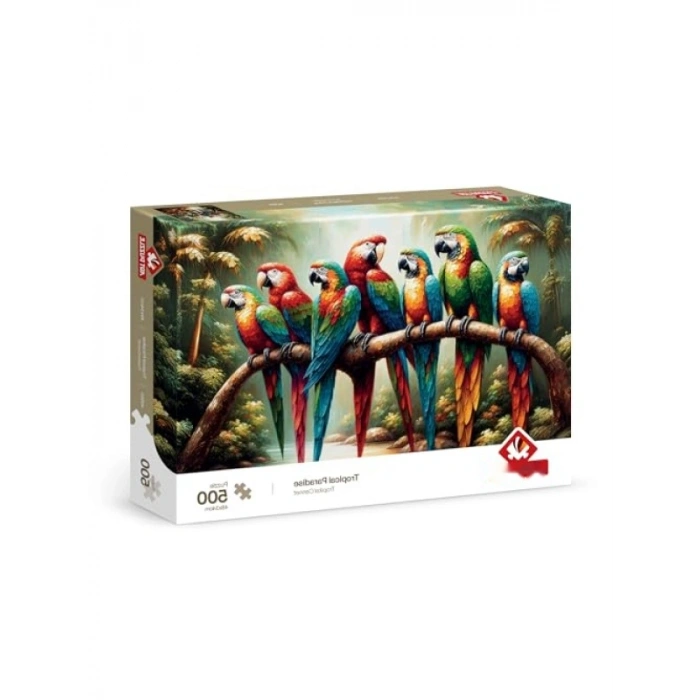 Tropikal Cennet Temalı 500 Parça Puzzle