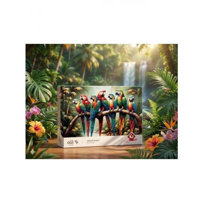 Tropikal Cennet Temalı 500 Parça Puzzle