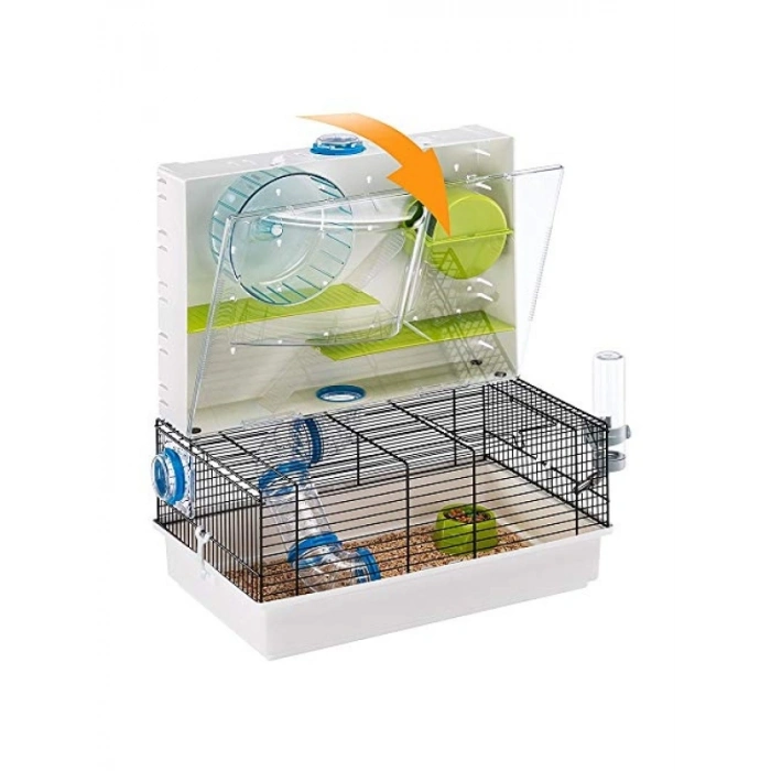 Tünelli ve Oyun Alanlı Hamster Kafesi 46 x 29,5 x 54 cm