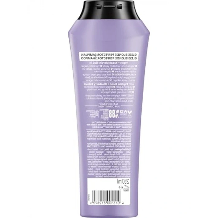 Turunculaşma Karşıtı Onarıcı Şampuan, Peptit ve Yaban Mersini Özü ile, 250 ml