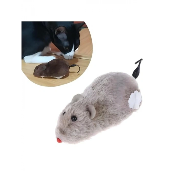 Tüylü Peluş Hareketli Kedi Oyuncağı - İnteraktif ve Eğlenceli