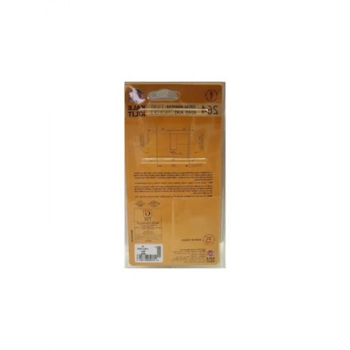 Tuzaklı Kilit Göbeği, 2li Set, 68 mm, Nikel