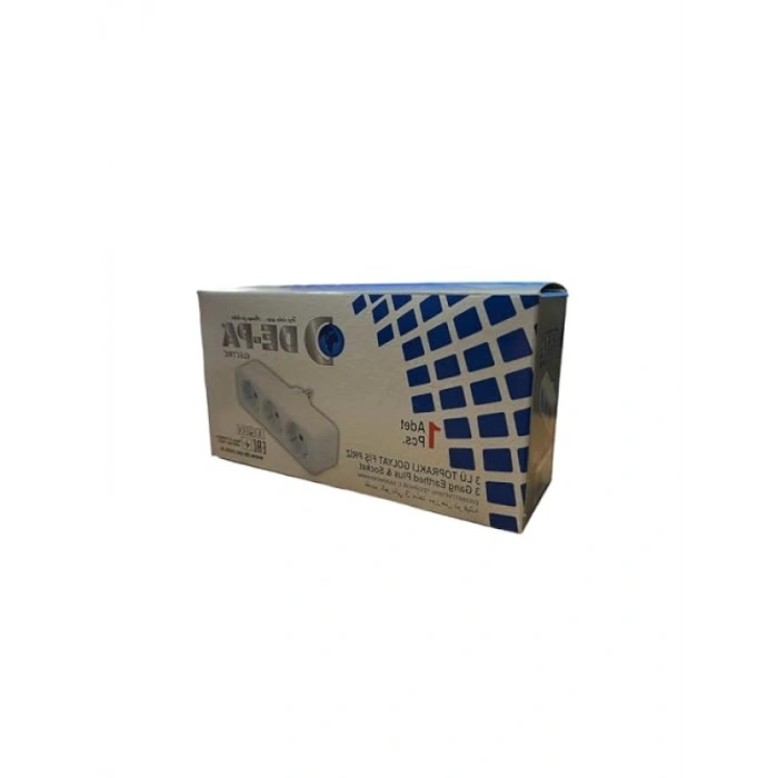Üçlü Topraklı Golyat Fiş Priz Çoğaltıcı, 220V 16A