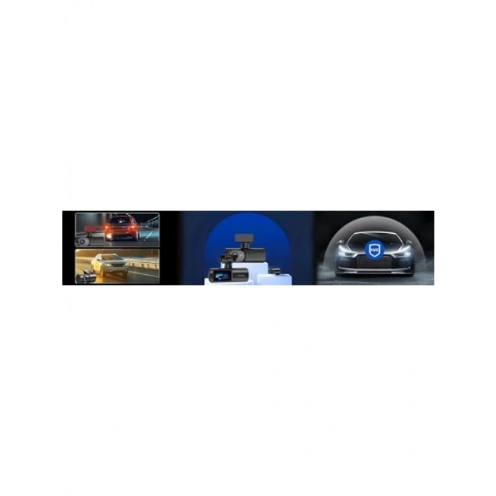 UHD 4K Akıllı Araç Kamerası - Ön ve Arka Kameralı