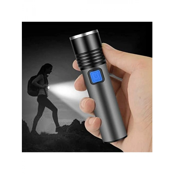 Ultra Güçlü T6 LED Zoomlu Mini El Feneri
