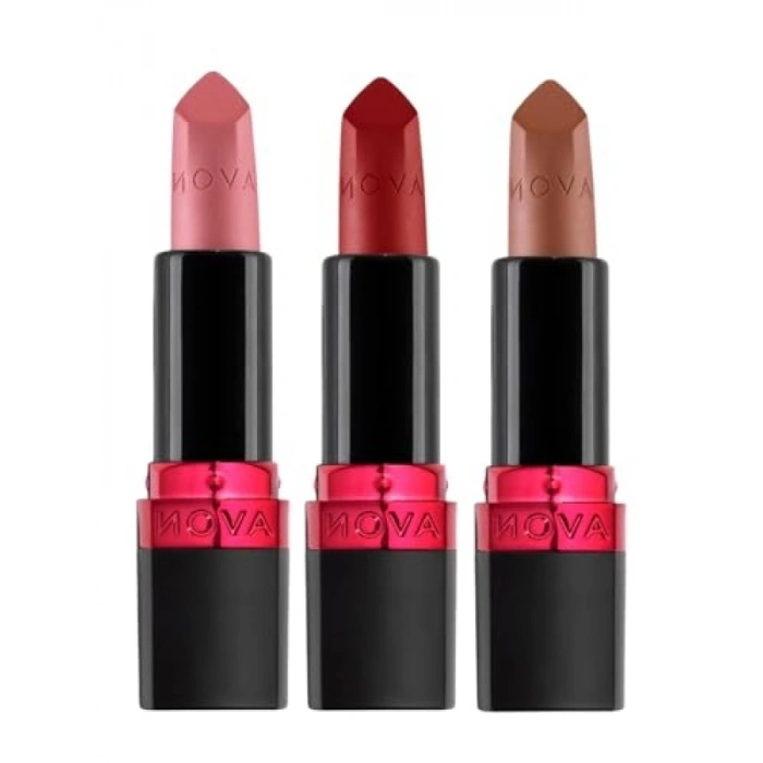Ultra Mat Ruj Üçlü Set: Marvellous Mocha, Red Supreme, Pure Pink