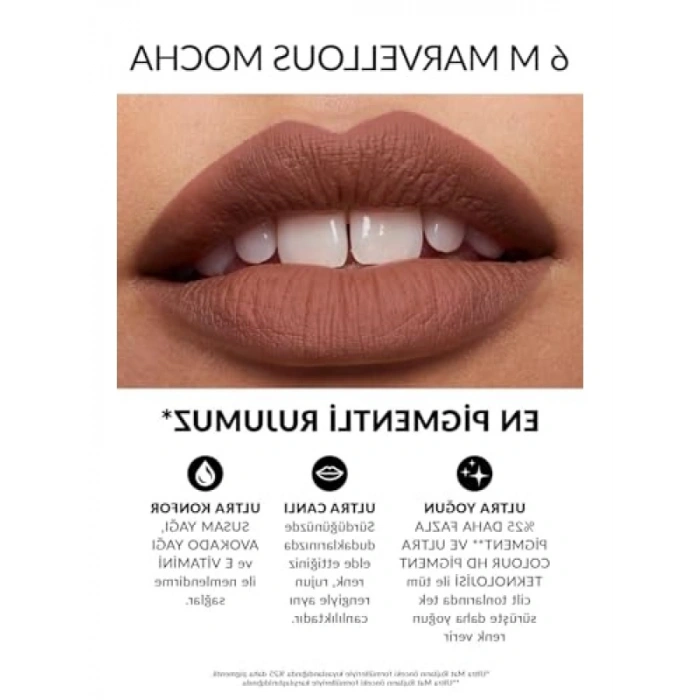 Ultra Mat Ruj Üçlü Set: Marvellous Mocha, Red Supreme, Pure Pink