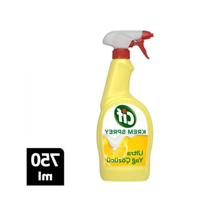 Ultra Yağ Çözücü Limonlu Yüzey Temizleyici Sprey 750 ml