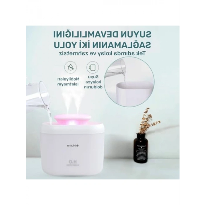 Ultrasonik Aromaterapi Difüzör - 3300ml Kapasite, RGB Renkli Işık