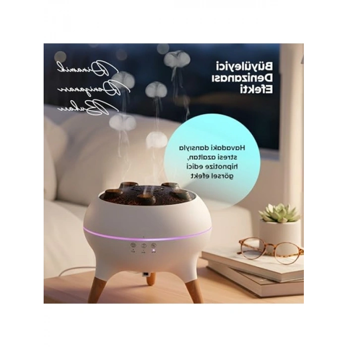 Ultrasonik Hava Nemlendirici - LED Işıklı & Kumandalı