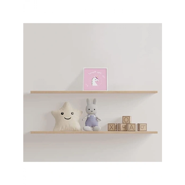 Unicorn Temalı Yapışkanlı Bebek Odası Dekorasyonu - 20x20 cm