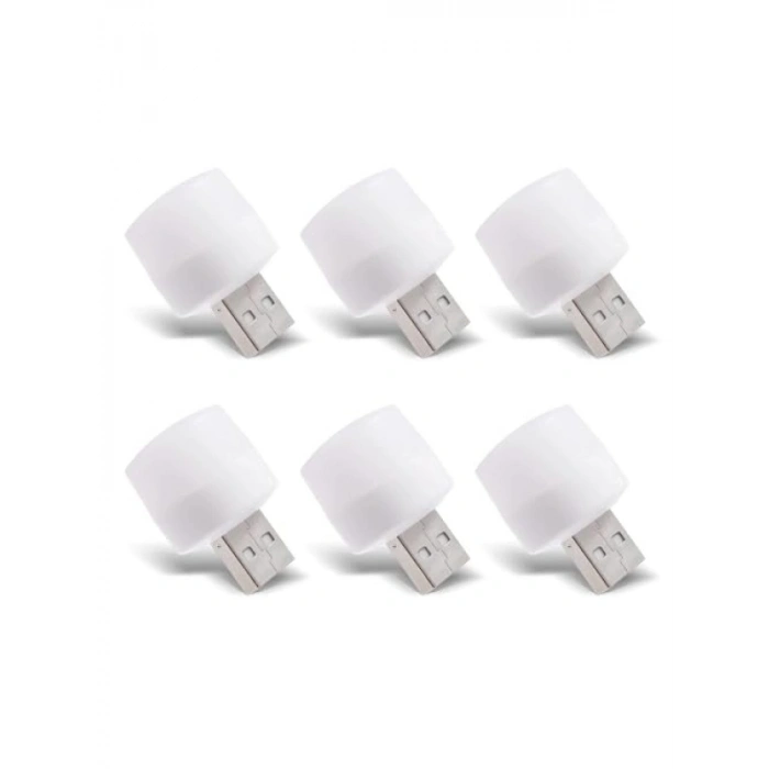USB Mini LED Gece Lambası (6 Adet)