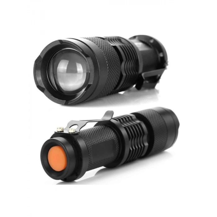 UV Mor Işık El Feneri - 600 Lümens - Zoom Özellikli
