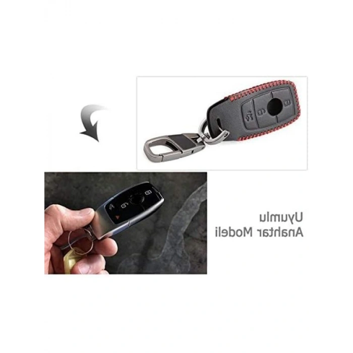 Uyumlu Deri Anahtar Kılıfı, Şık ve Koruyucu