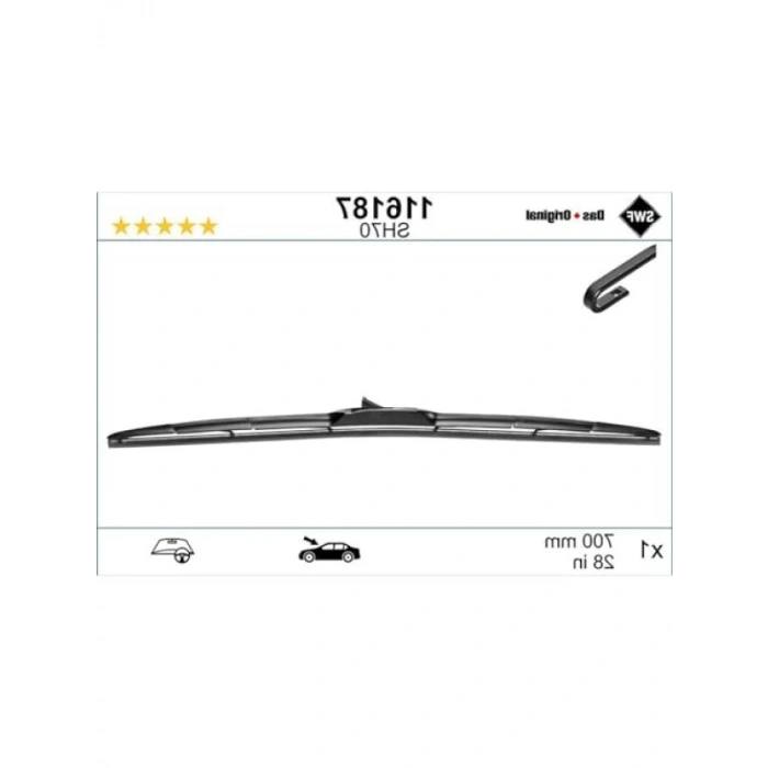 Uyumlu Hblade Silecek | Toyota Corolla (2019 ve sonrası) | 700 MM