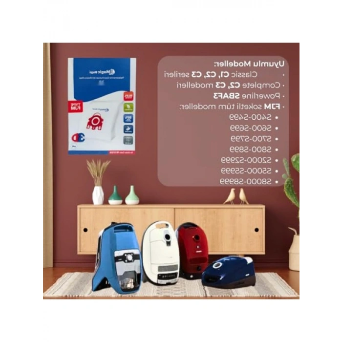 Uyumlu Toz Torbası, Miele Süpürgeleri için