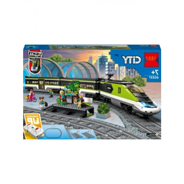 Uzaktan Kumandalı Ekspres Yolcu Treni Seti, 24 Parça Ray ve 6 Minifigür ile