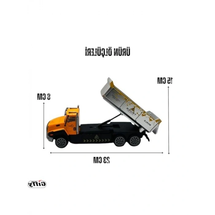 Uzaktan Kumandalı Metal Kamyon - Işıklı ve Fonksiyonel