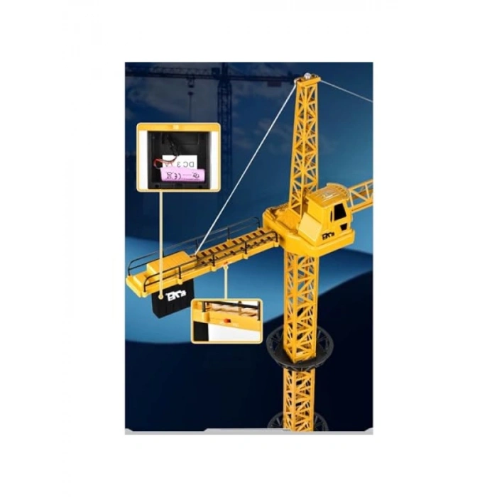 Uzaktan Kumandalı Şarjlı Kule Vinç - 128 cm