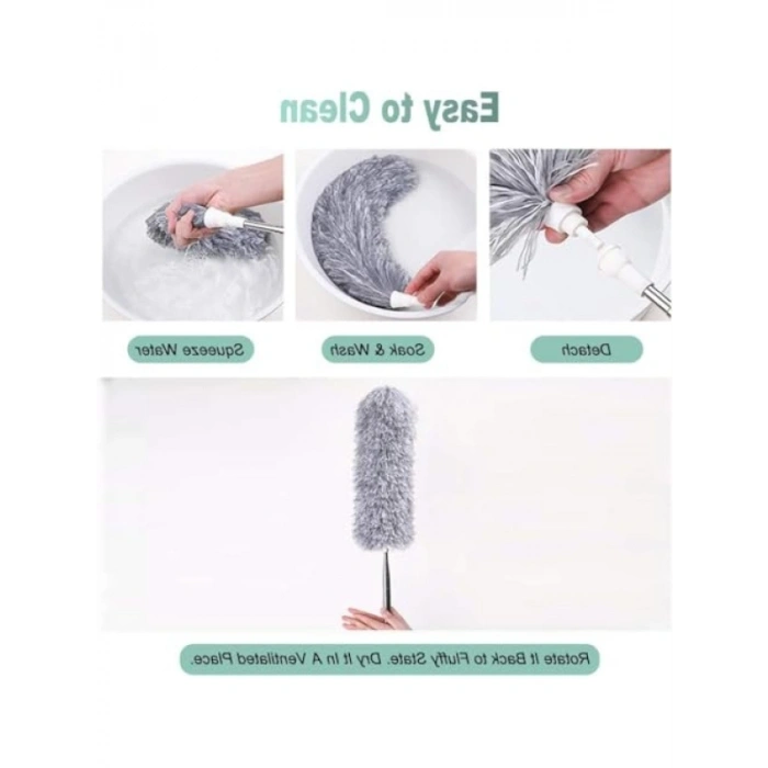 Uzatılabilir Mikrofiber Toz Bezi - Teleskopik Sap