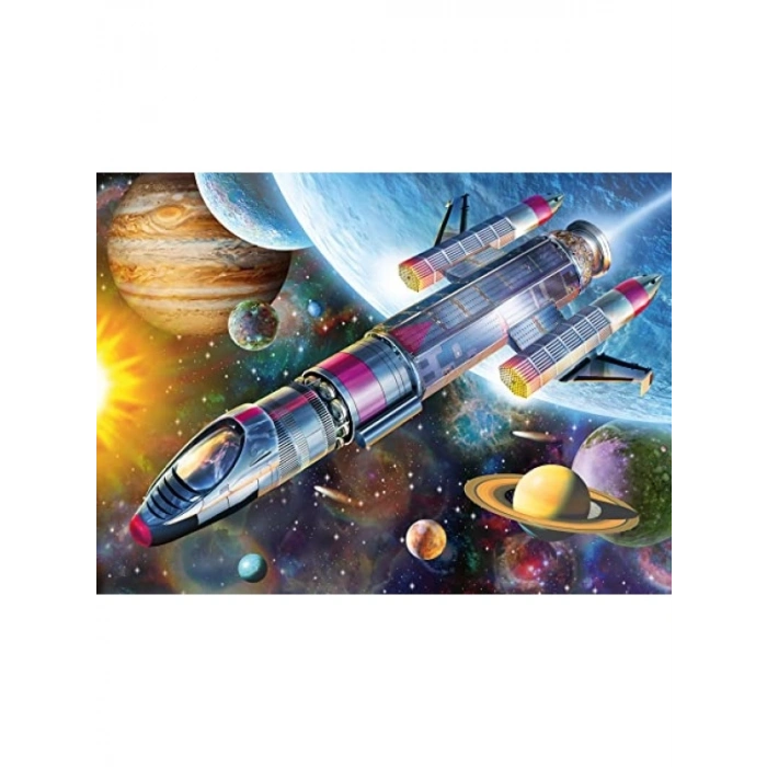 Uzay Görevi 100 Parça Puzzle - Eğlenceli ve Eğitici Aktivite