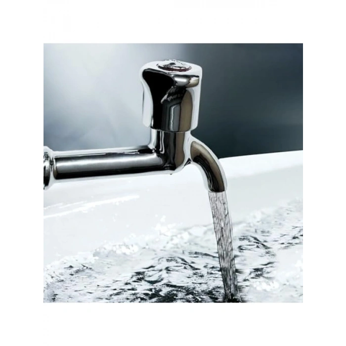 Uzun Musluk Süzgeçli Tuvalet ve Bahçe Lavabo Musluğu