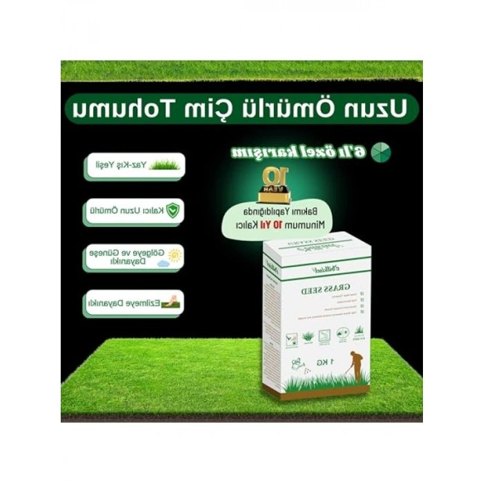 Uzun Ömürlü 1 Kg Çok Yıllık Çim Tohumu, 6lı Karışım