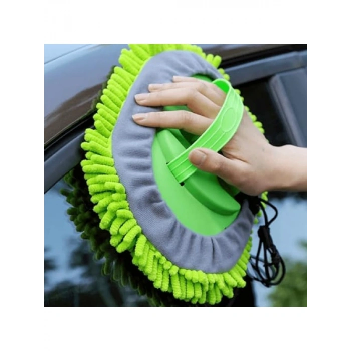 Uzun Saplı Mikrofiber Araba Yıkama Fırçası - Çiziksiz ve Yumuşak