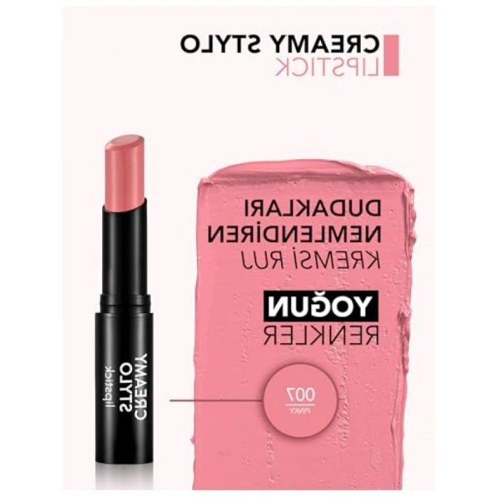 Uzun Süre Kalıcı Kremsi Ruj - 07 Pembe